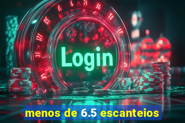 menos de 6.5 escanteios